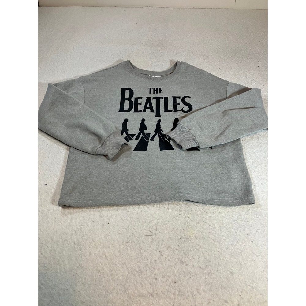 The Beatles Abbey Road Graphic Sweatshirt Girls XL 15-16 Heather Gray Pullover